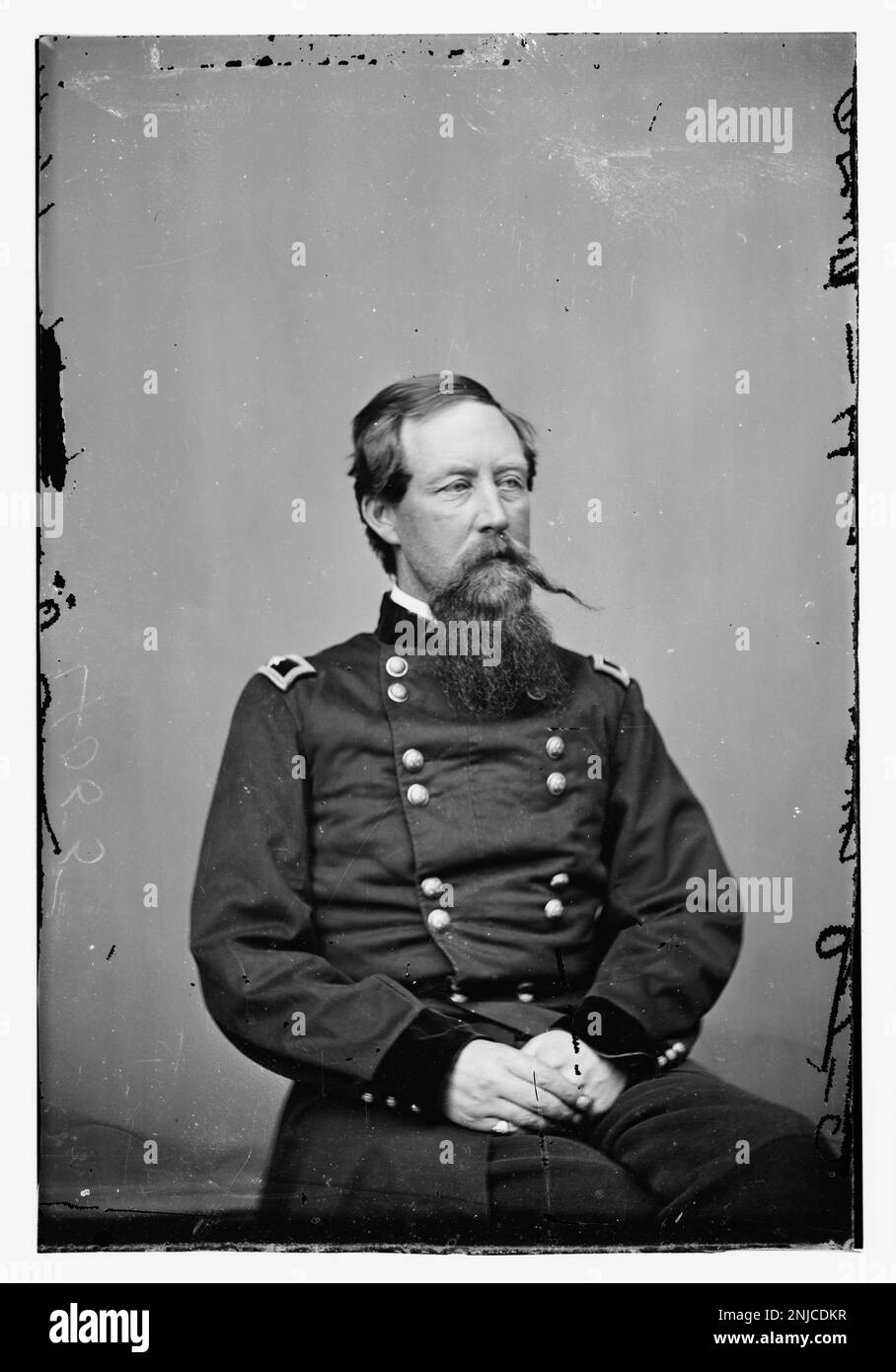 General Howe, Offizier der US-Armee, bekannt für seine Dienste während des Amerikanischen Bürgerkriegs. Er spielte eine wichtige Rolle bei militärischen Operationen und der Führung während des Konflikts. Stockfoto