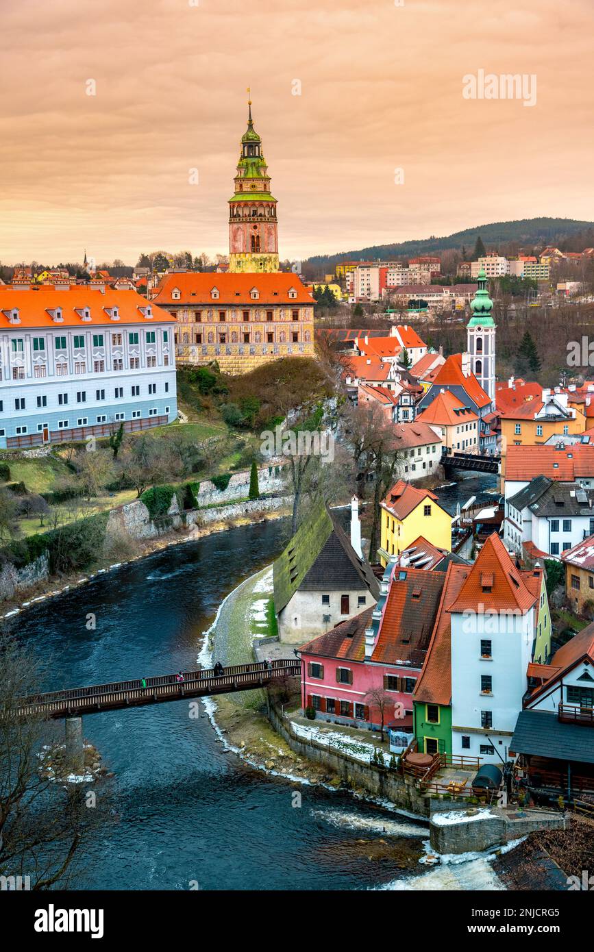 Cesky Krumlov, Südböhmen, Tschechien Stockfoto