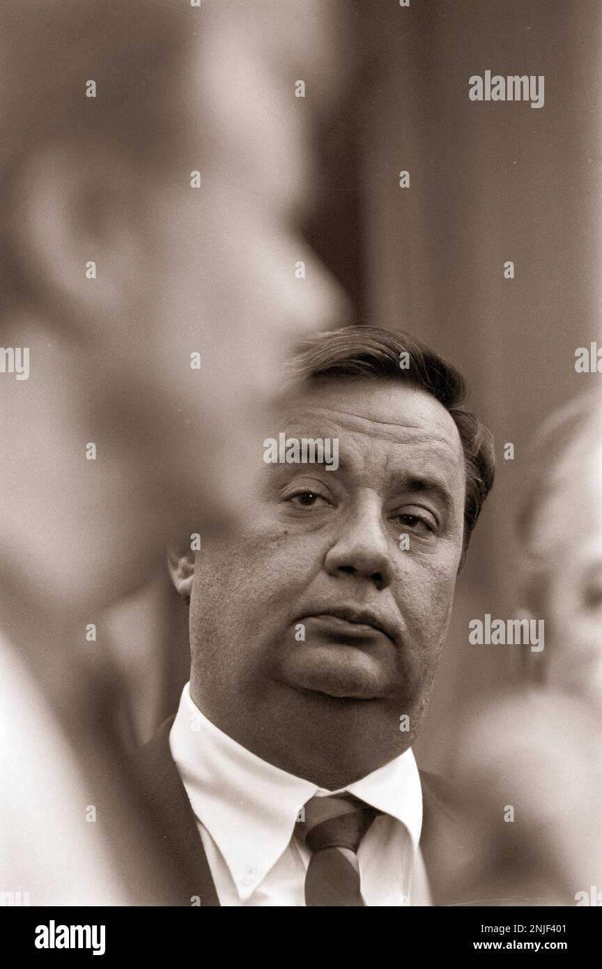 Zum Präsidenten werden Jimmy Carter und Bert Lance im Carter's Pond House in Plains, GA, gewählt. Stockfoto