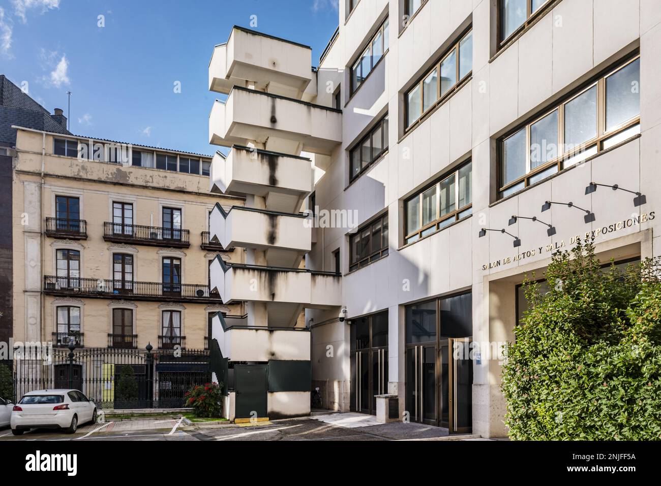 Nottreppen an der Fassade eines Gebäudes Stockfoto