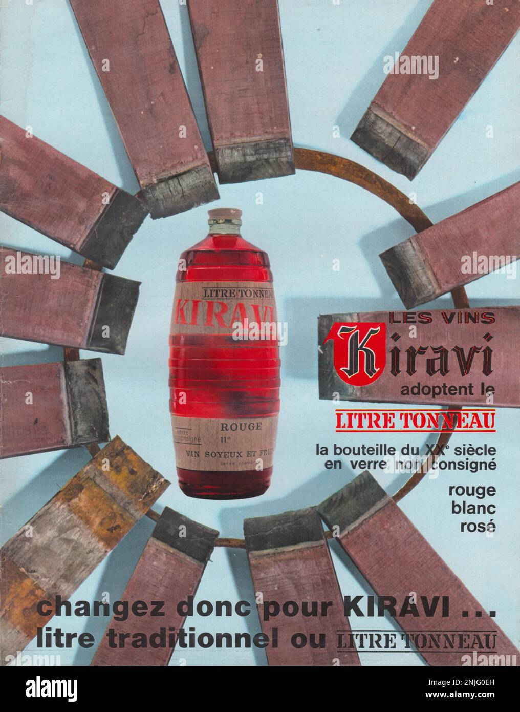 Les Vins Kiravi Publicity Stockfoto