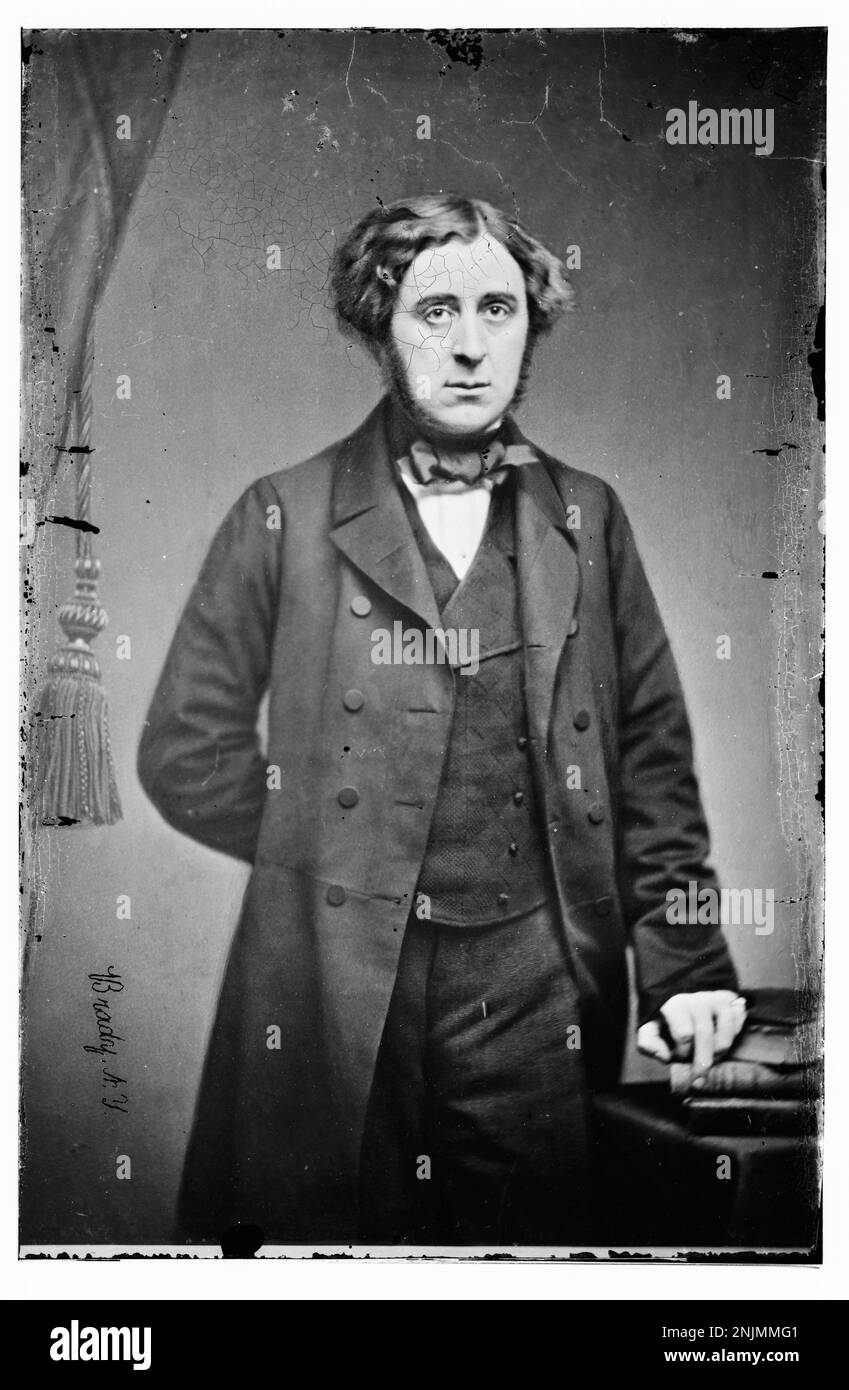 Lord Napier, ein britischer Diplomat und Soldat, in einem formellen Porträt festgehalten. Im 19. Jahrhundert diente er in verschiedenen Funktionen. Stockfoto