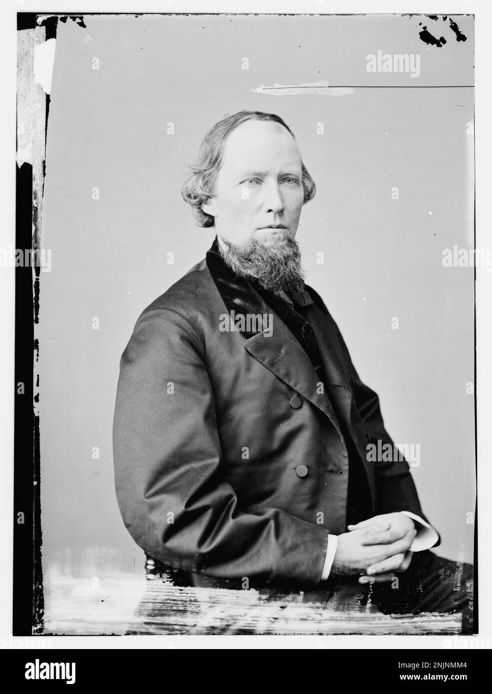 Porträt von Hon. William Johnson, einer politischen Persönlichkeit, aufbewahrt in der Brady-Handy Collection. Stockfoto