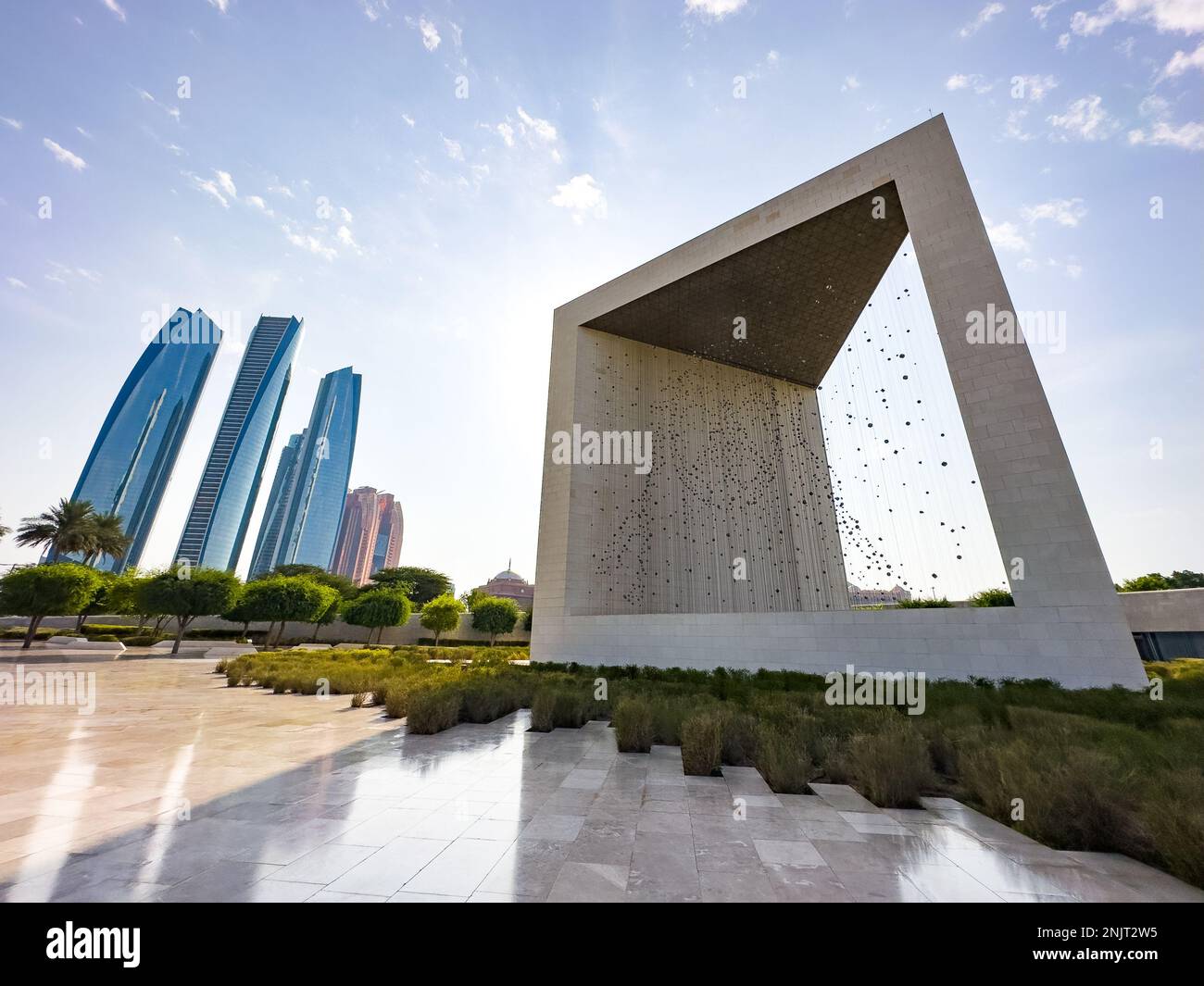 Das Gründerdenkmal in Abu Dhabi, Vereinigte Arabische emirate Stockfoto