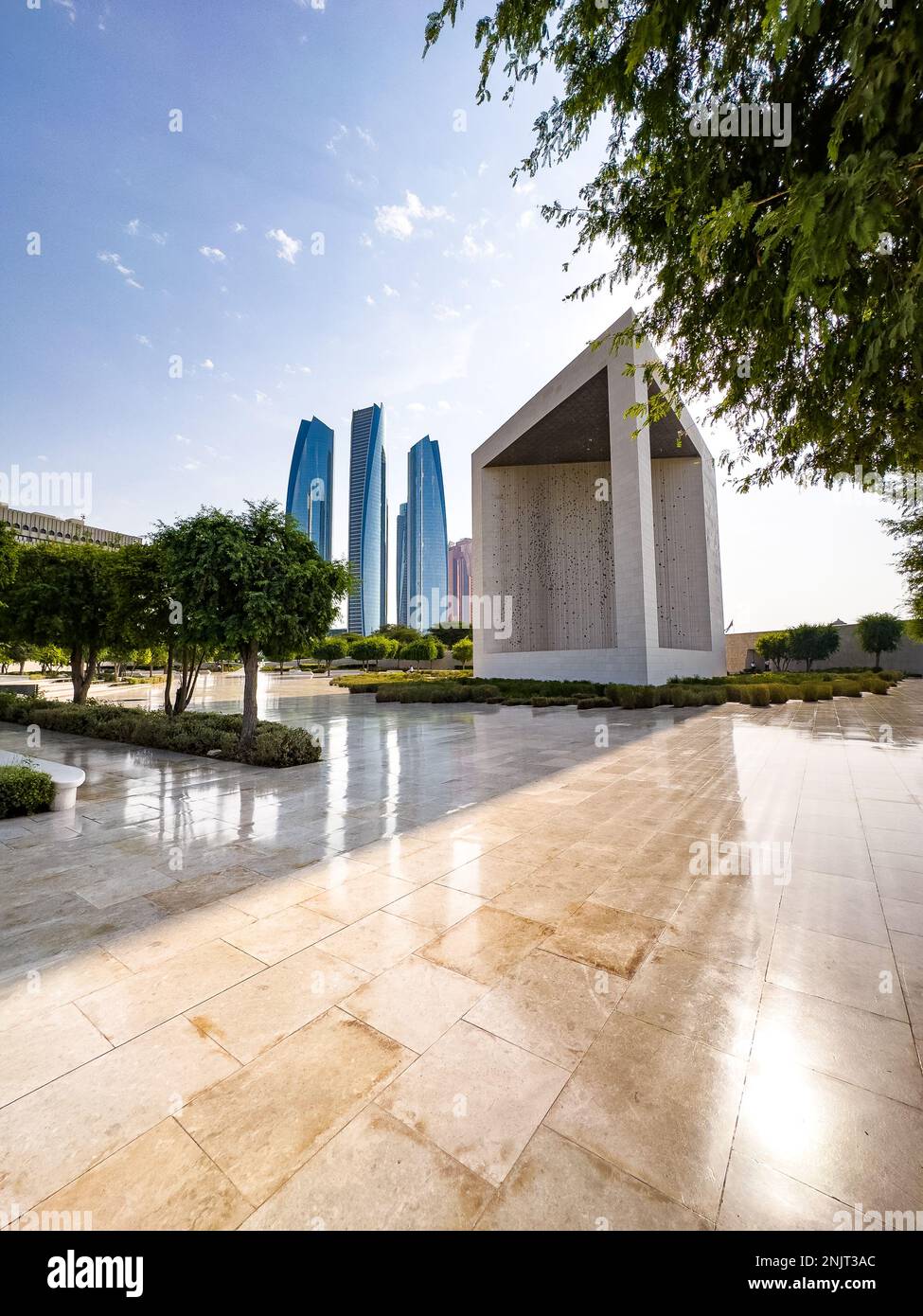 Das Gründerdenkmal in Abu Dhabi, Vereinigte Arabische emirate Stockfoto
