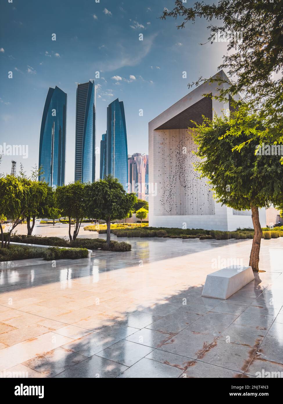 Das Gründerdenkmal in Abu Dhabi, Vereinigte Arabische emirate Stockfoto