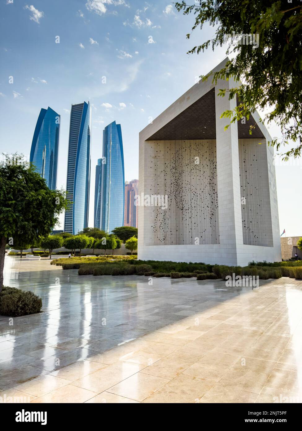 Das Gründerdenkmal in Abu Dhabi, Vereinigte Arabische emirate Stockfoto
