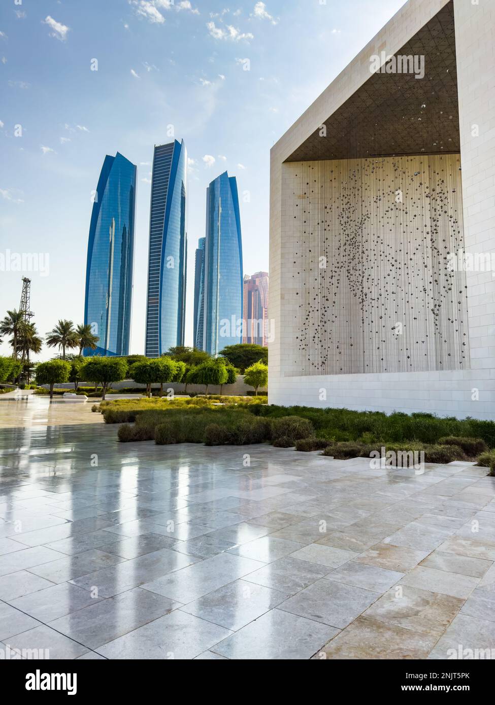 Das Gründerdenkmal in Abu Dhabi, Vereinigte Arabische emirate Stockfoto