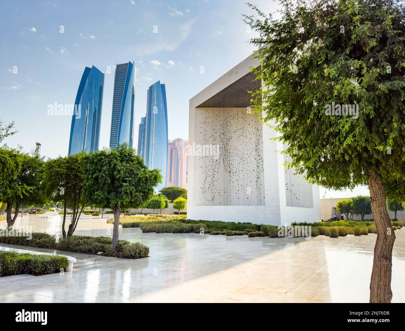 Das Gründerdenkmal in Abu Dhabi, Vereinigte Arabische emirate Stockfoto