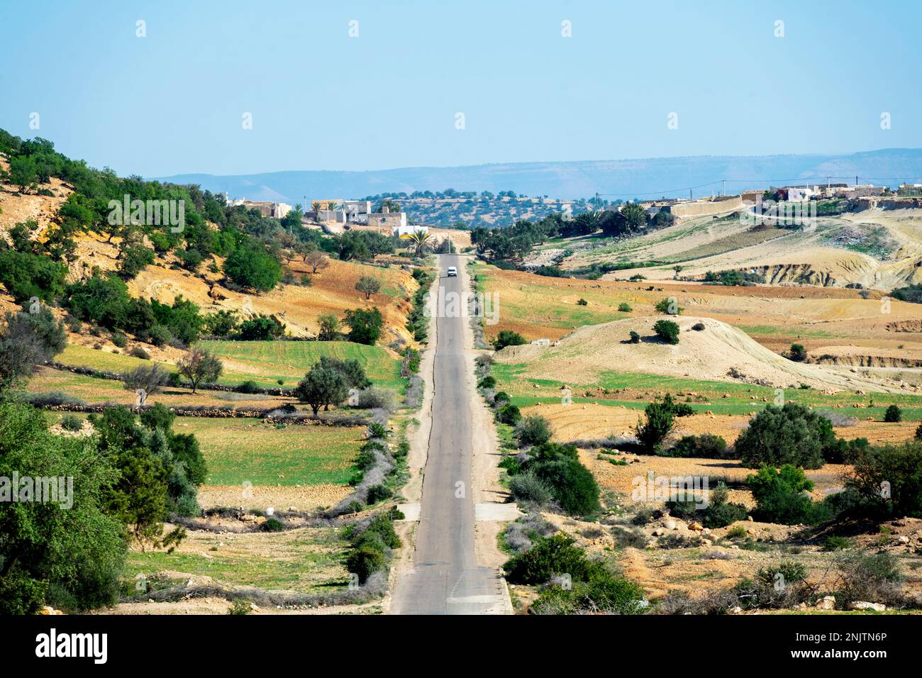 Afrika, Marokko, Straße P2226 von Tafedna zur Straße N1 Stockfoto