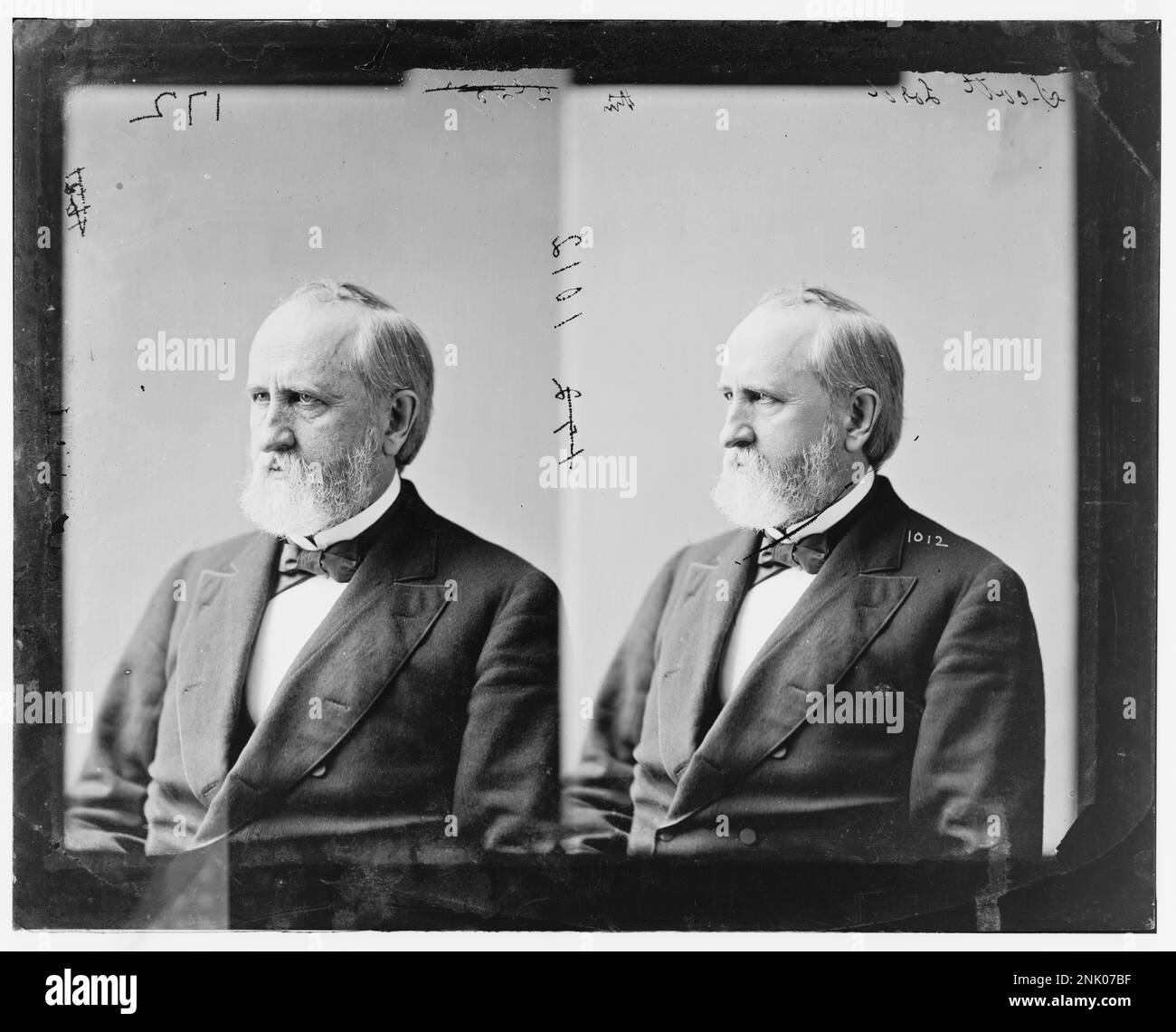 Porträt von Scott Lord aus New York, aufgenommen in der Library of Congress Brady-Handy Collection. Stockfoto