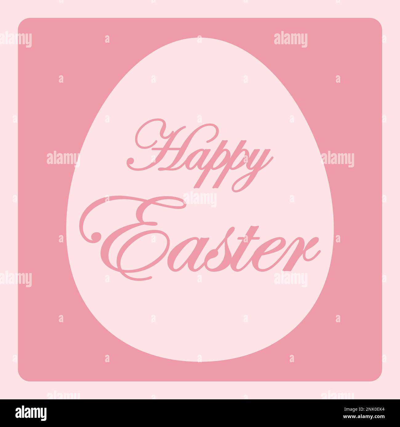 Frohe Osterkarte. Vektordarstellung. Stock Vektor