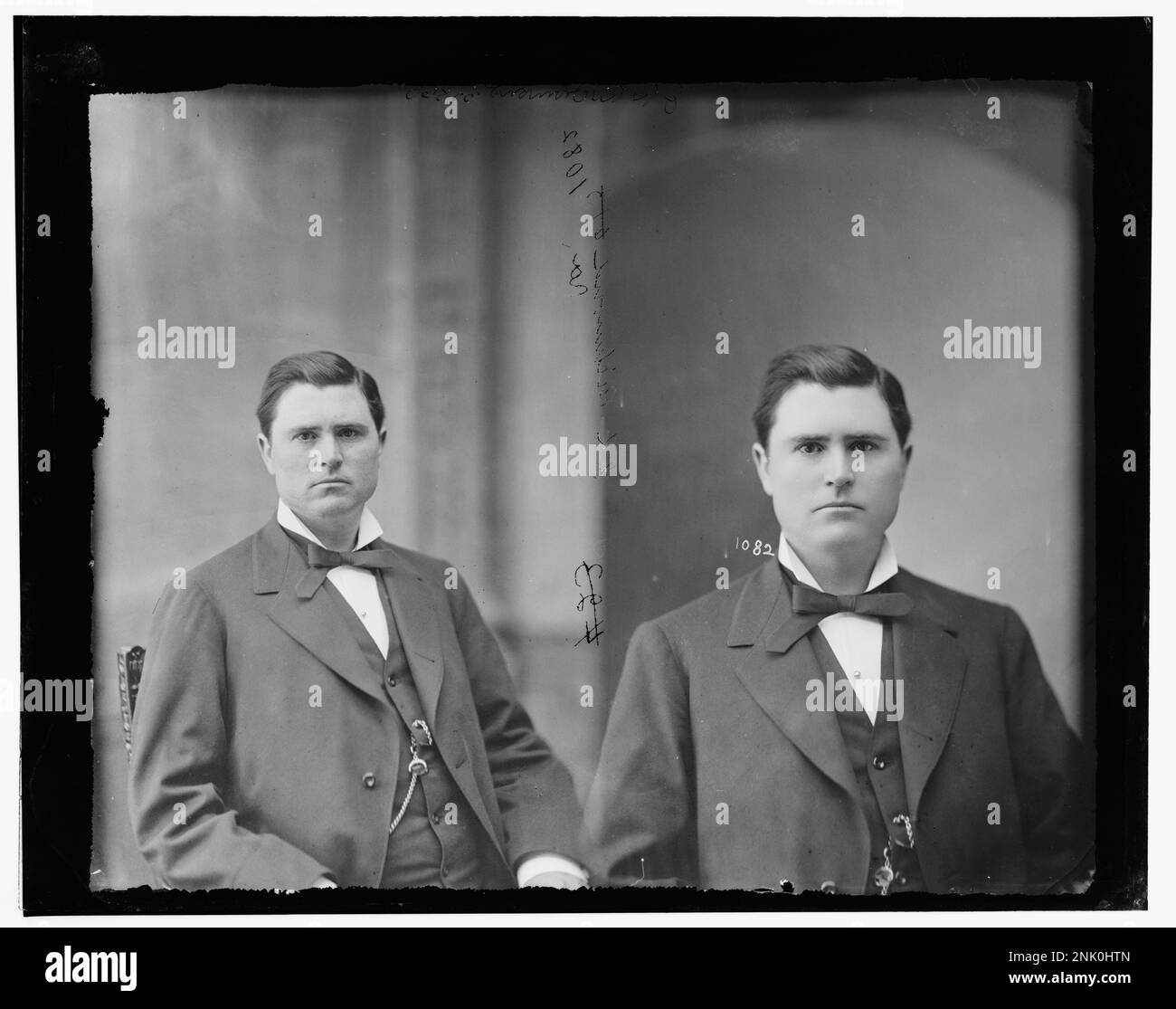 Porträt von James Buchanan Richmond, Captain of Co. A, 50th Virginia Infantry CSA, 1861, später in der 64th Virginia Infantry, erfasst in der Library of Congress Brady-Handy Collection. Stockfoto
