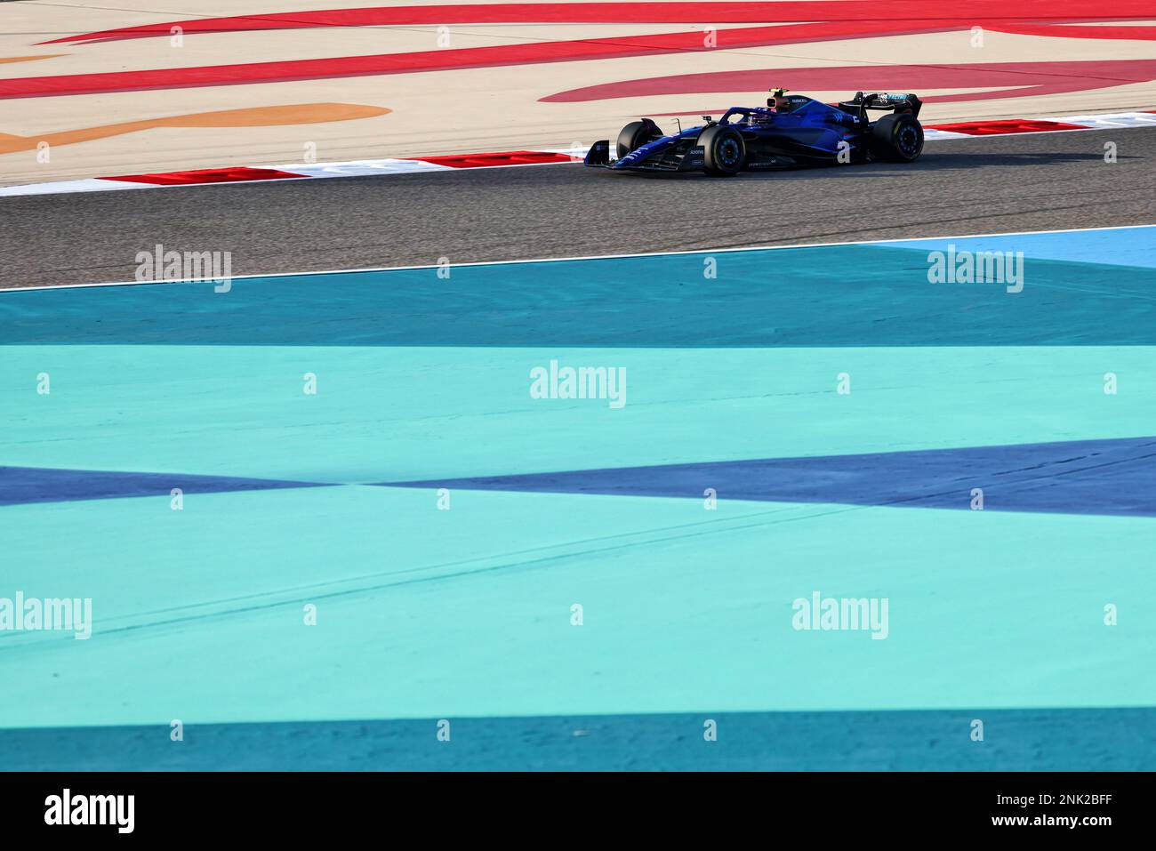 Logan SarSergeant (USA) Williams Racing FW45. Formula One Testing, Day One, Donnerstag, 23. Februar 2023. Sakhir, Bahrain. Stockfoto