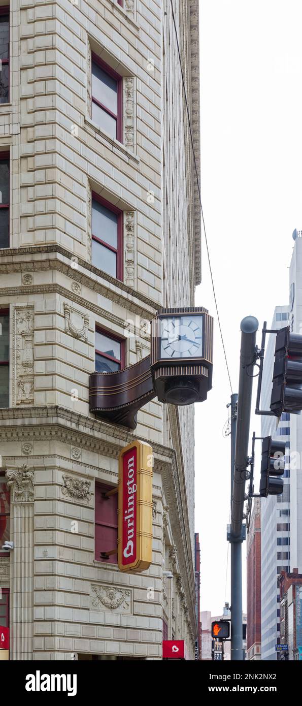 Stadtzentrum von Pittsburgh Prunkvoll verzierte cremefarbene