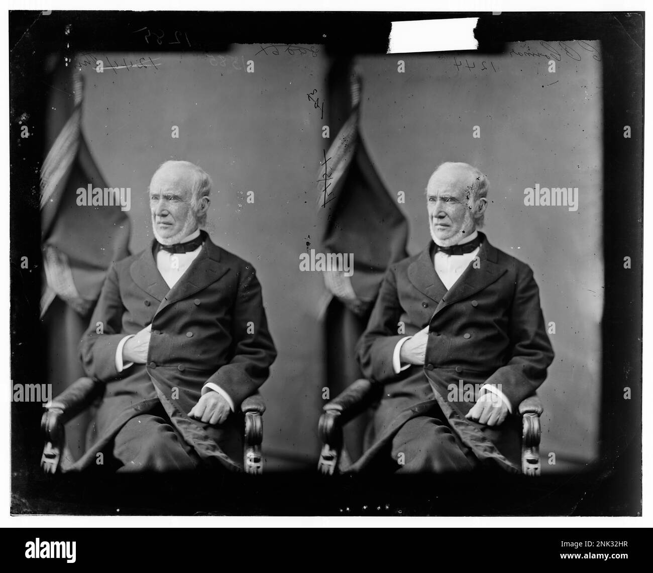 Porträt von Charles O’Conor, einem irischen Patrioten, aufgenommen auf einem Atelierfoto als Teil der Brady-Handy Collection in der Library of Congress. Stockfoto