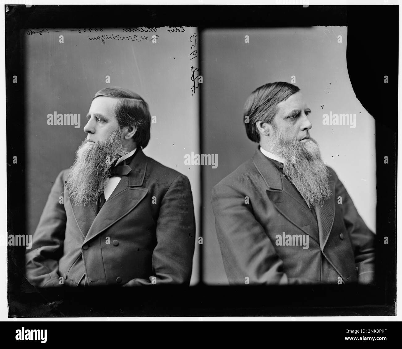 Willits, Honig Edwin von Michigan. Am 1. Januar 1863 von Präsident Lincoln zum Postmeister von Monroe ernannt Stockfoto