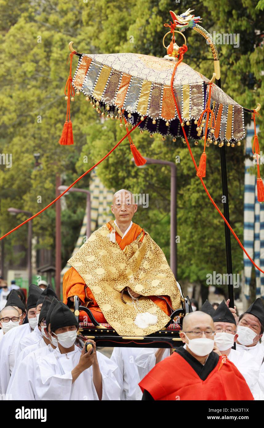 Koei Hashimura, newlyappointed chief monk, known as betto of Todaiji