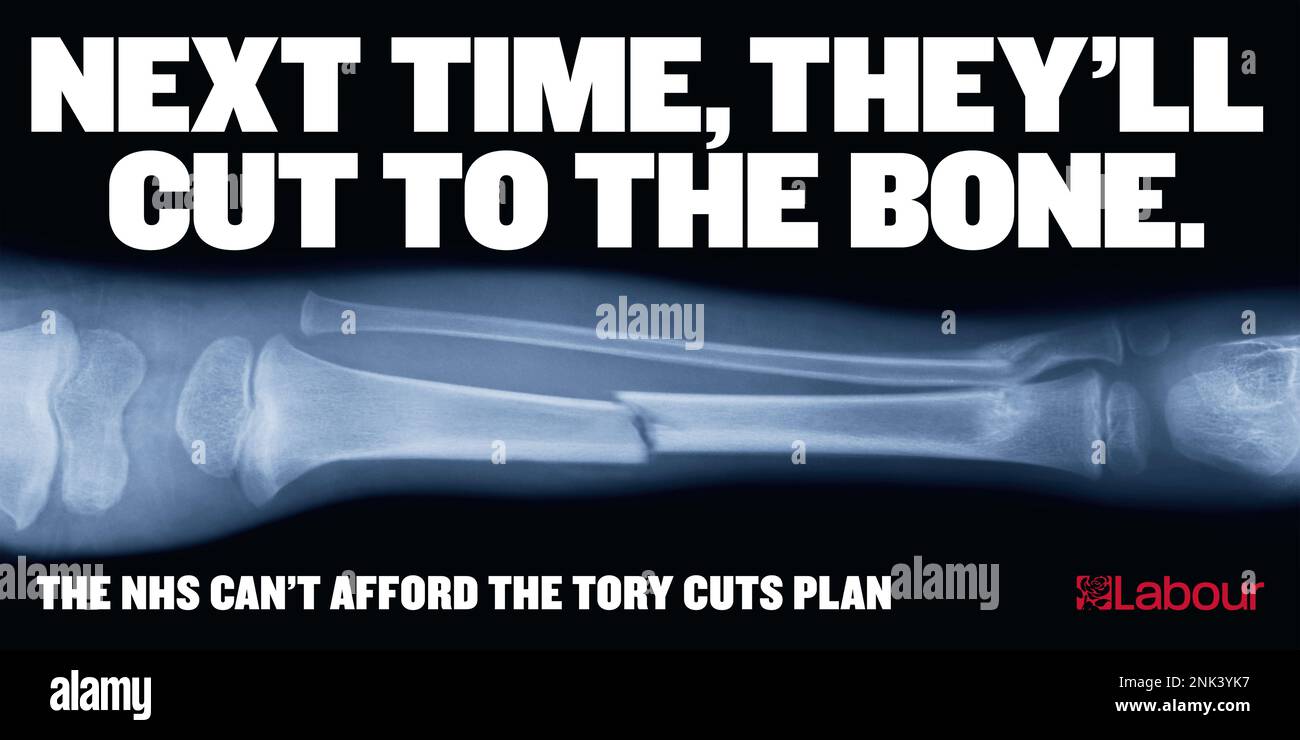 Poster zur Wahl der Labour-Partei Stockfoto