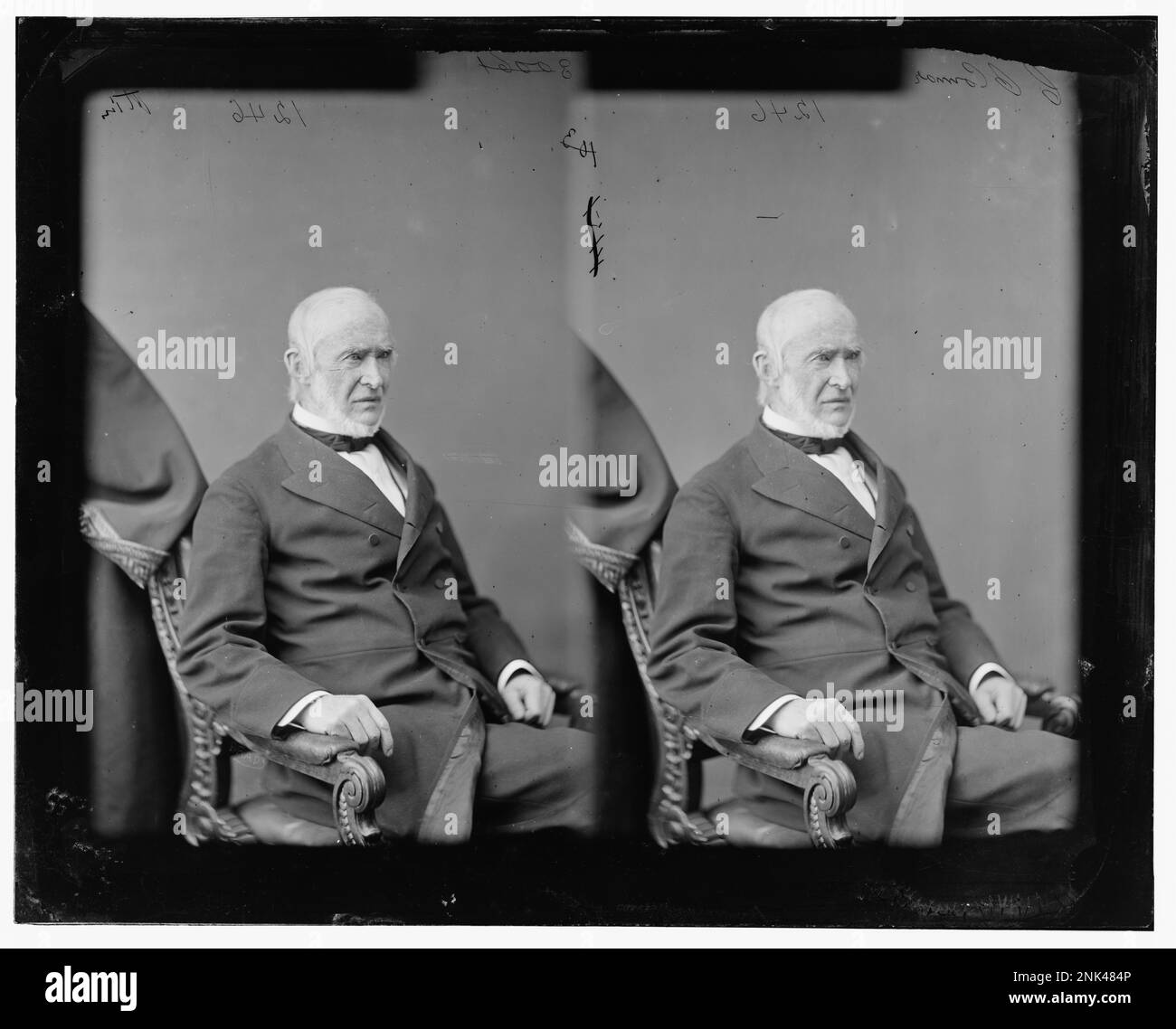 Porträt von Charles O'Conor, einem irischen Patrioten, aufgenommen in der Brady-Handy Collection. O’Conor war im 19. Jahrhundert an der irischen Unabhängigkeitsbewegung beteiligt. Stockfoto