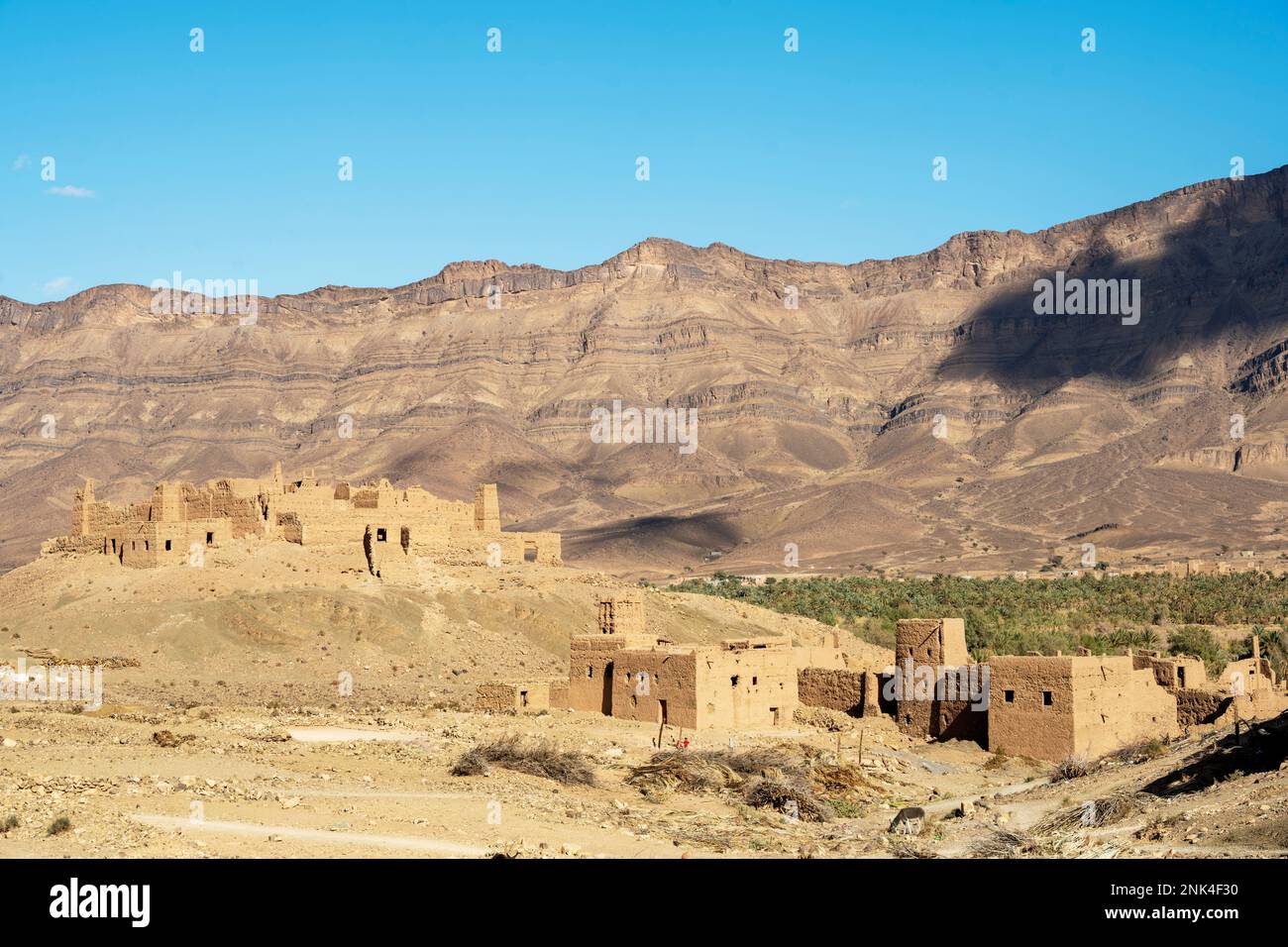 Afrika, Marokko, Südmarokko, Zagora District, Tamezmoute, Kasbah De Taguersift Stockfoto