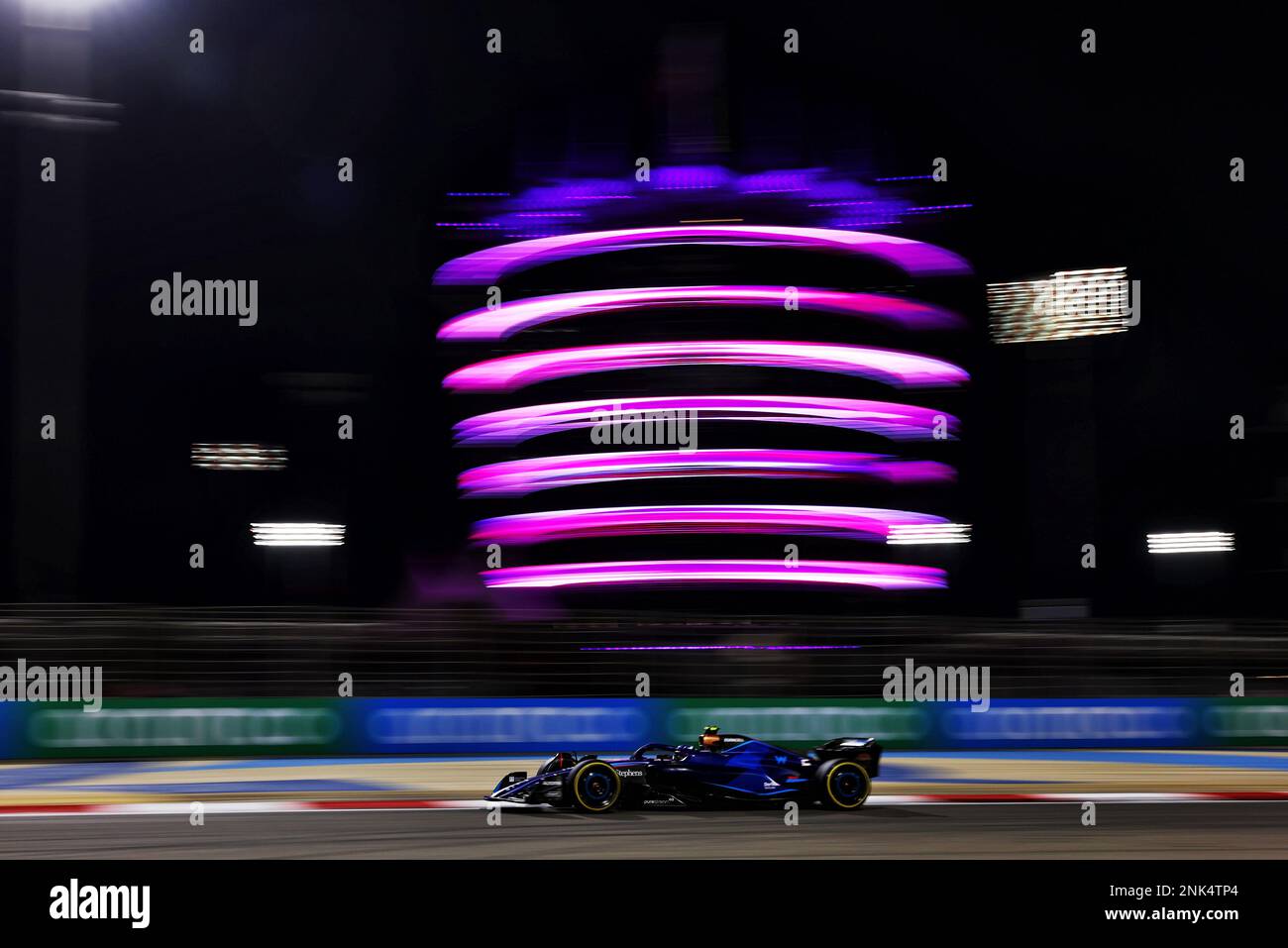 Logan SarSergeant (USA) Williams Racing FW45. Formula One Testing, Day One, Donnerstag, 23. Februar 2023. Sakhir, Bahrain. Stockfoto