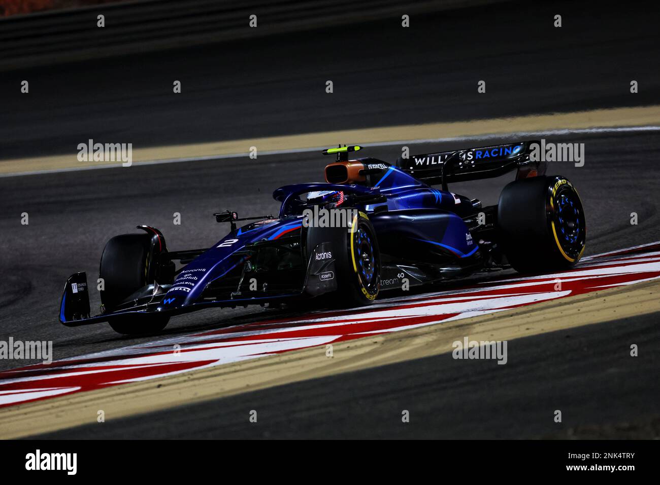 Logan SarSergeant (USA) Williams Racing FW45. Formula One Testing, Day One, Donnerstag, 23. Februar 2023. Sakhir, Bahrain. Stockfoto