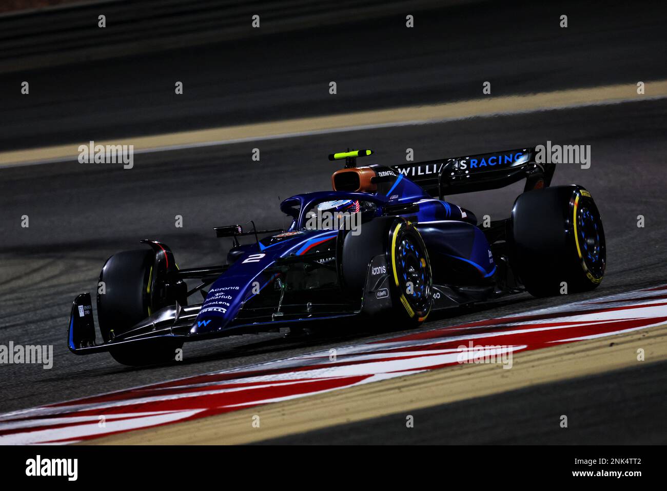 Logan SarSergeant (USA) Williams Racing FW45. Formula One Testing, Day One, Donnerstag, 23. Februar 2023. Sakhir, Bahrain. Stockfoto