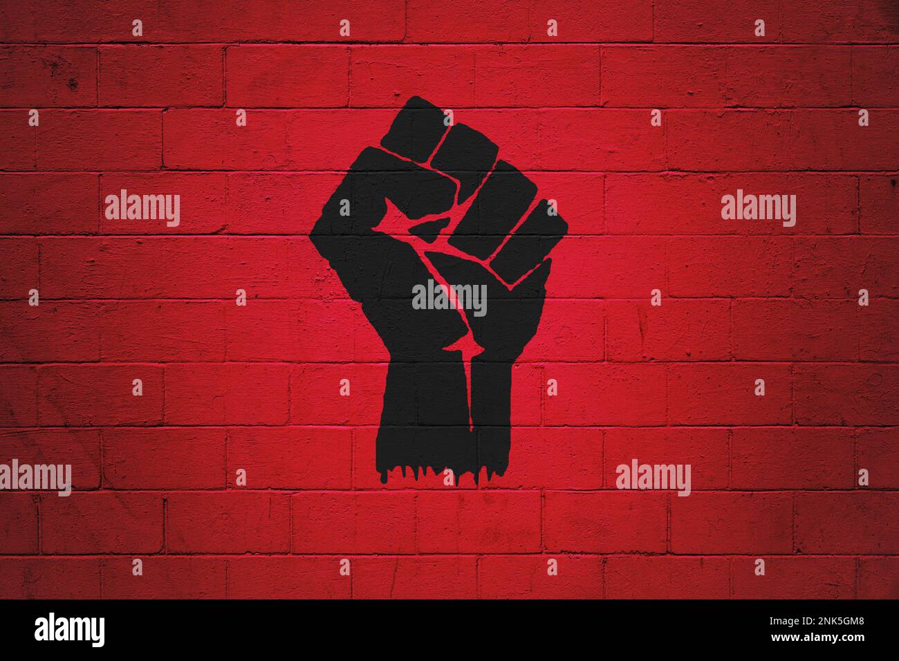 Red Faust Raised fists a symbol of black power -Fotos und -Bildmaterial in hoher ...