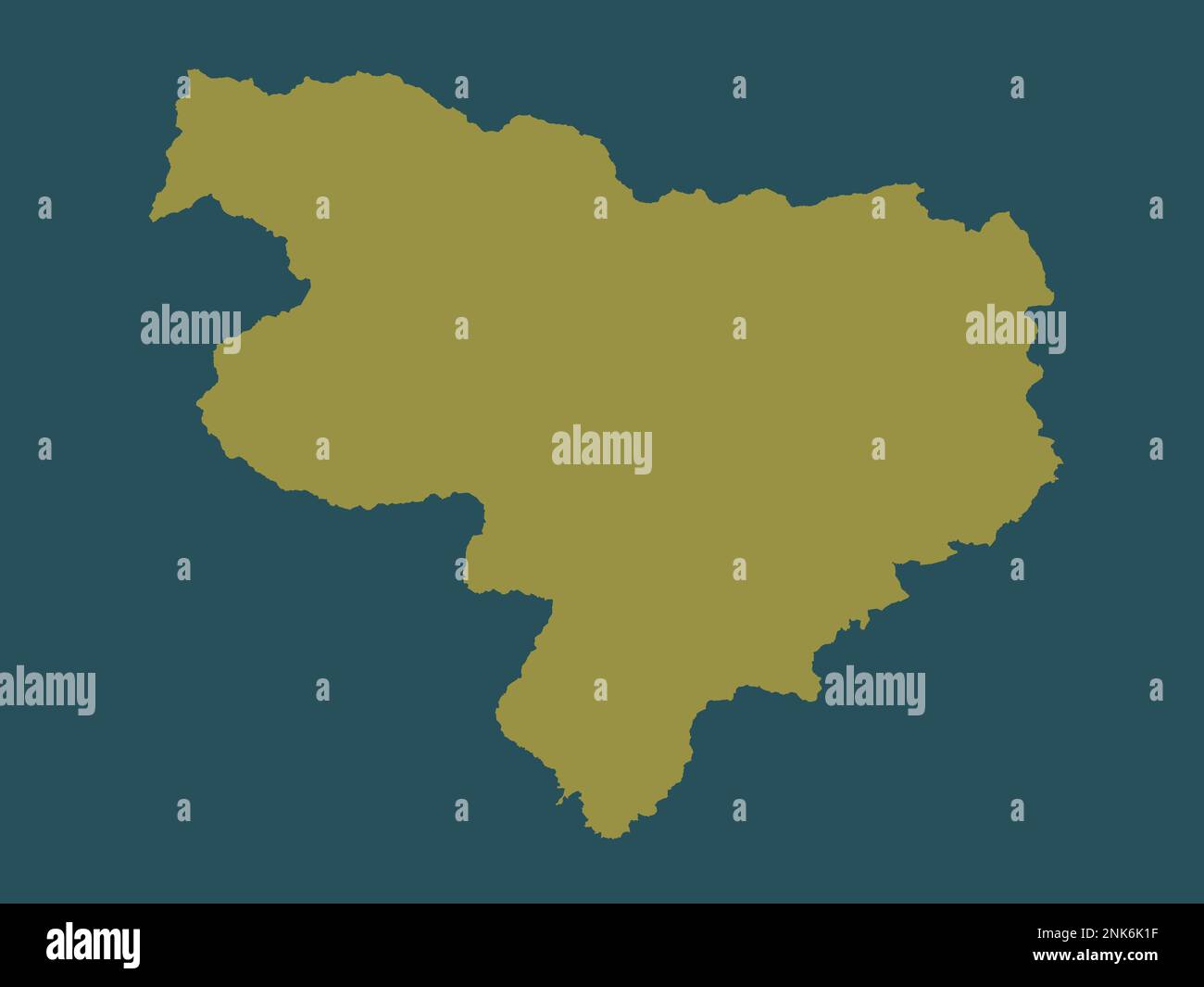 Gorenjska, statistische Region Sloweniens. Durchgehende Farbform Stockfoto