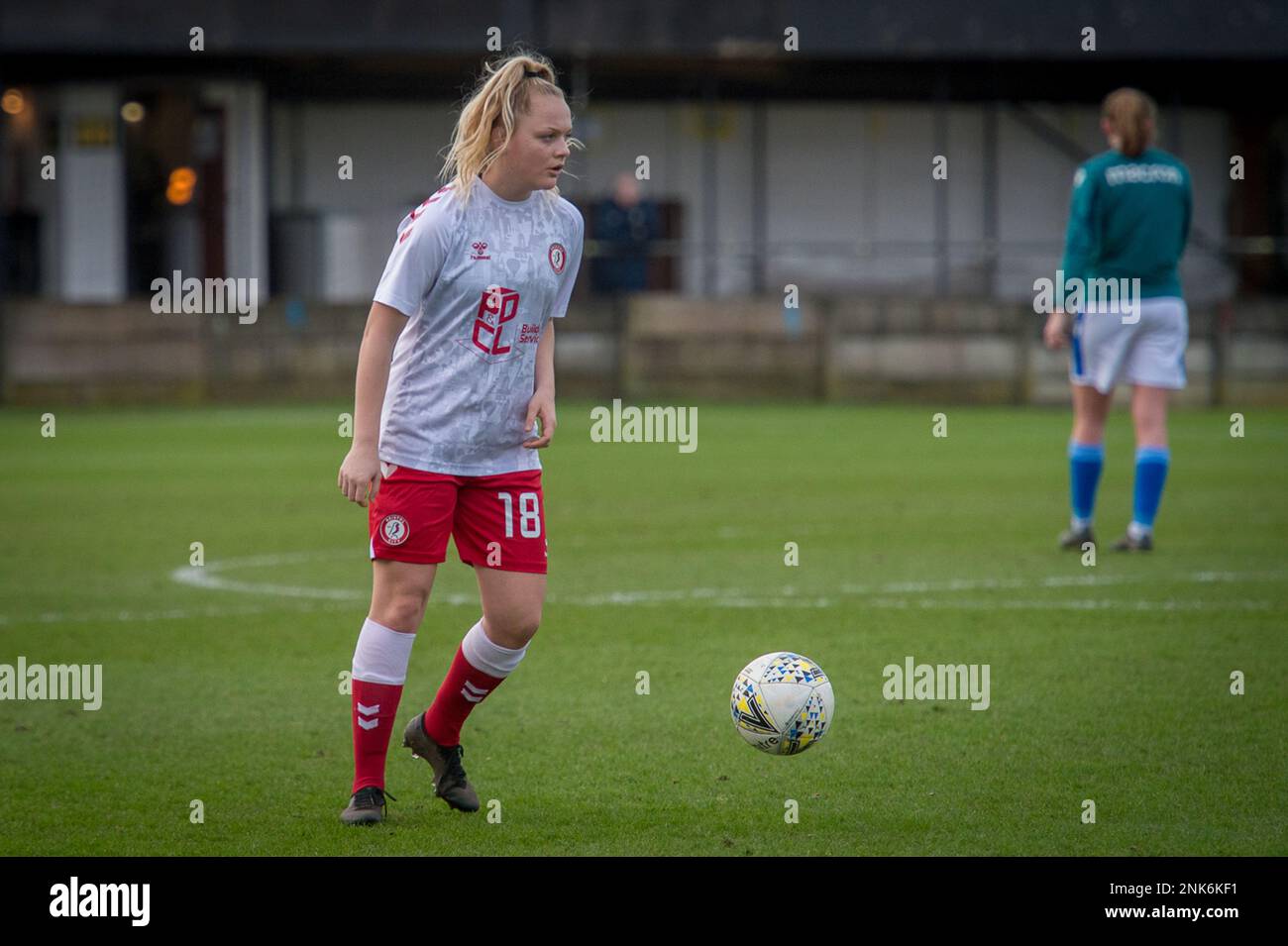 Bamber Bridge, England, 16. Januar 2022. FA Women's Championship Match zwischen Blackburn Rovers Ladies und Bristol City Women. Stockfoto