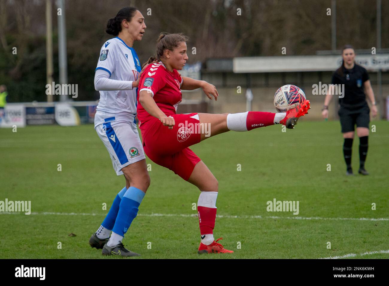 Bamber Bridge, England, 16. Januar 2022. FA Women's Championship Match zwischen Blackburn Rovers Ladies und Bristol City Women. Stockfoto