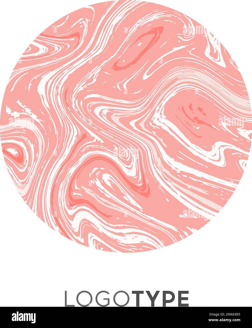 Abstraktes Vector Marble Logo Markendesign-Vorlage Für Unternehmen. Leuchtendes Logo, Logo, Schild, Symbol. Hochwertiger exklusiver Print. Stock Vektor