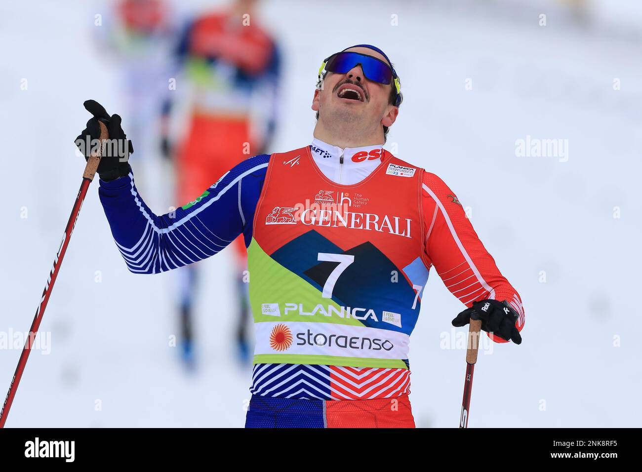 Planica Nordic Centre, Planica, Slowenien. 24. Februar 2023. FIS Nordic World Ski Championships 2023; Sprint Event, Jules Chappaz (FRA) Credit: Action Plus Sports/Alamy Live News Stockfoto