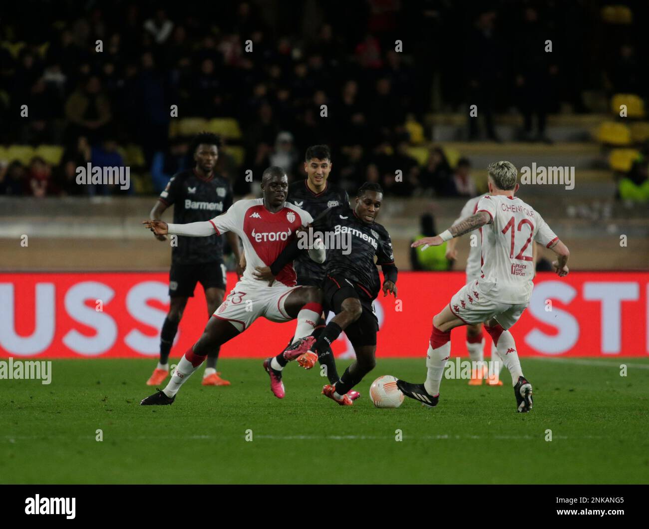 UEFA Europa League Play Off, AS Monaco V Bayer 04 Leverkusen Stockfoto