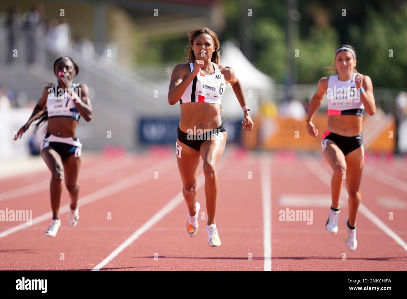 Gabby Thomas aka Gabrielle Thomas (USA) wins the women's 200m in 22.02