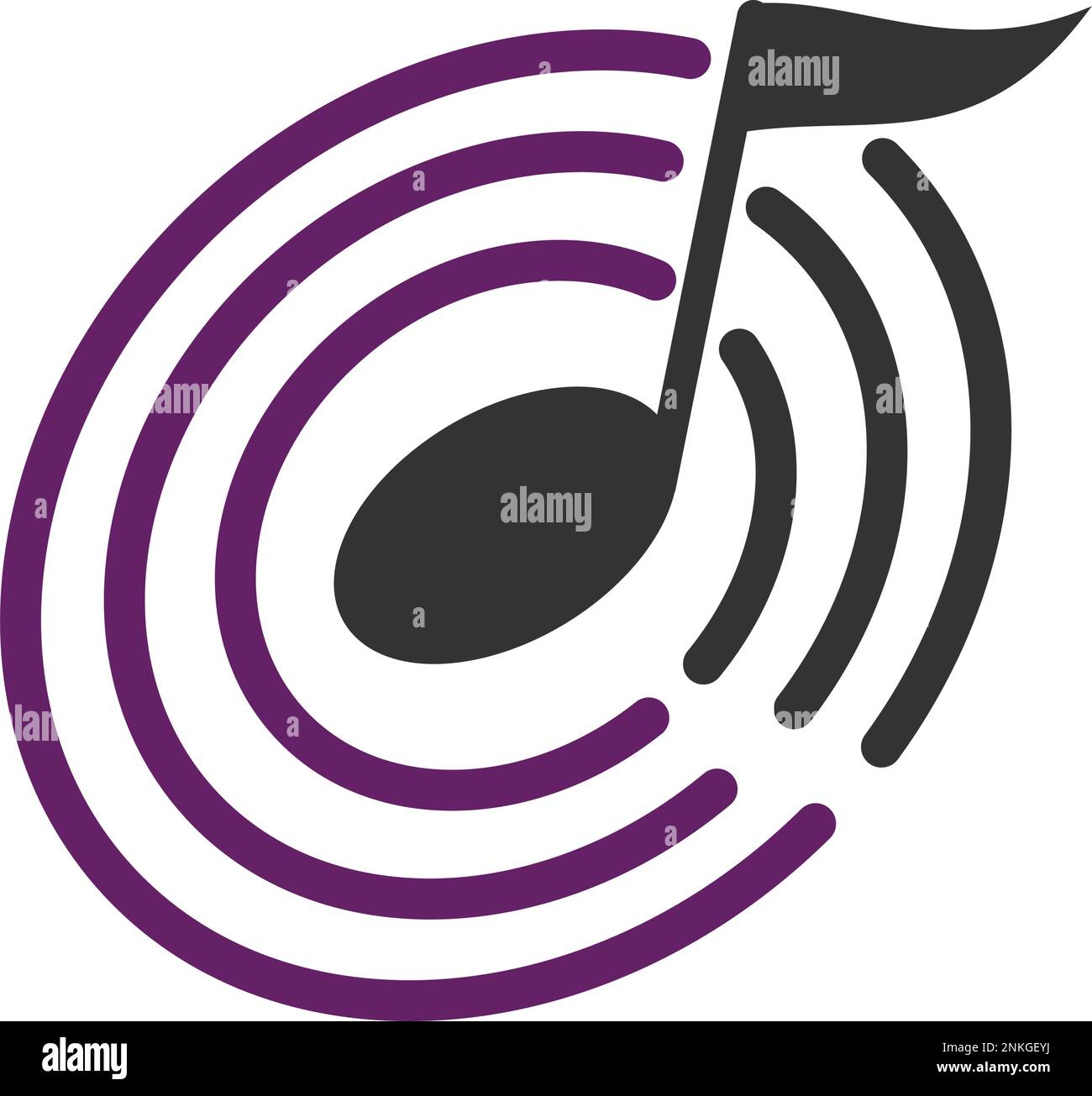 Sound Wave Musik Wave Logo-Vorlage Symbol Illustration Markenidentität. Isolierte und flache Illustration. Vektorgrafik Stock Vektor