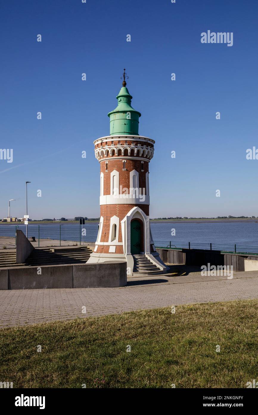 Deutschland, Bremen, Bremerhaven, Außenansicht des Leuchtturms Pingelturm Stockfoto