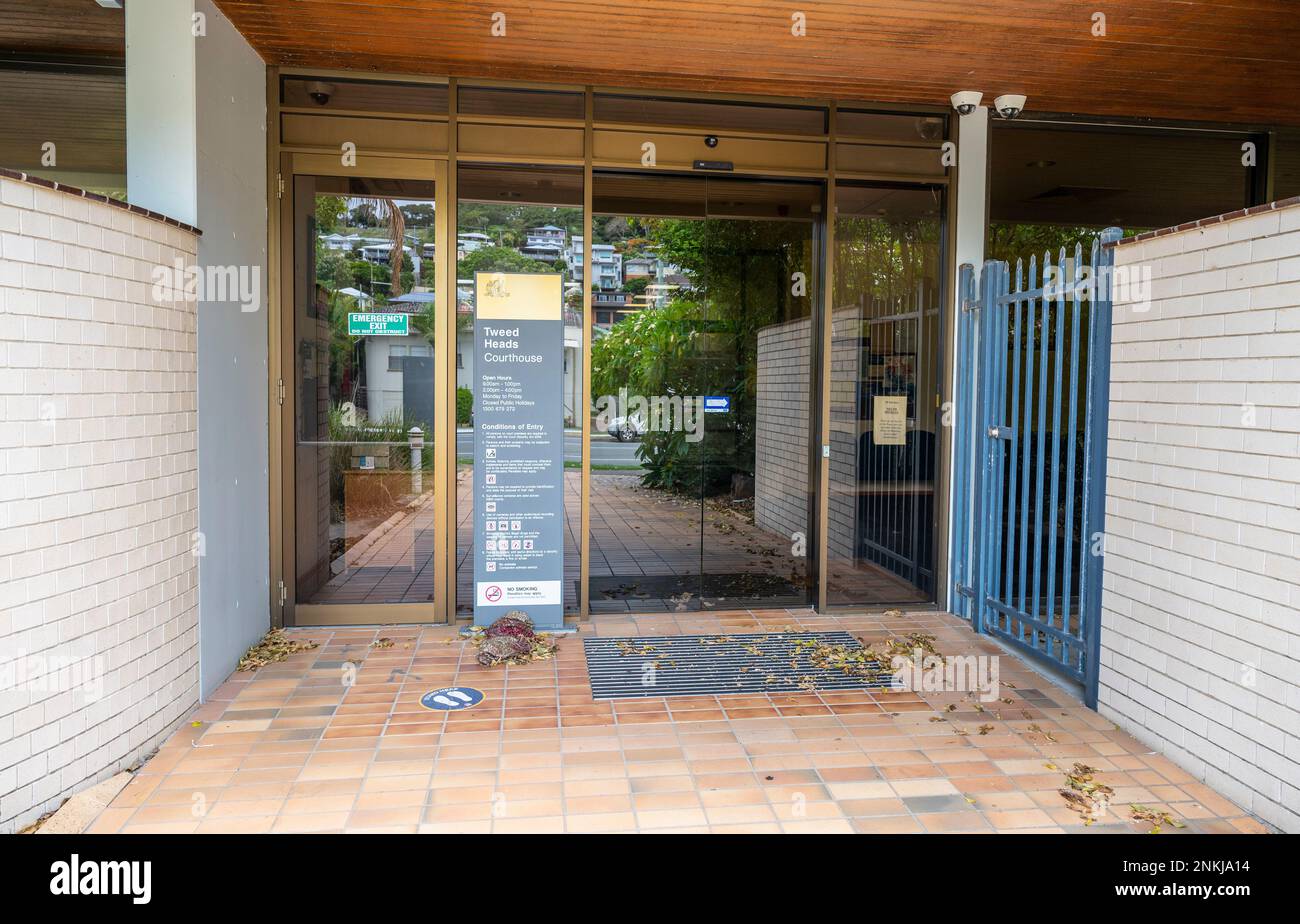 Das Tweed Heads Court House in Tweed Heads, nördlich von Süd-wales, nahe der grenze zu queensland Stockfoto