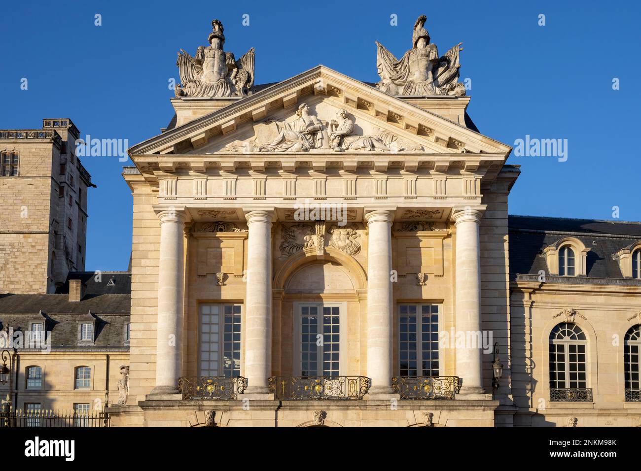 Teil des Rathauses von Dijon, Frankreich Stockfoto