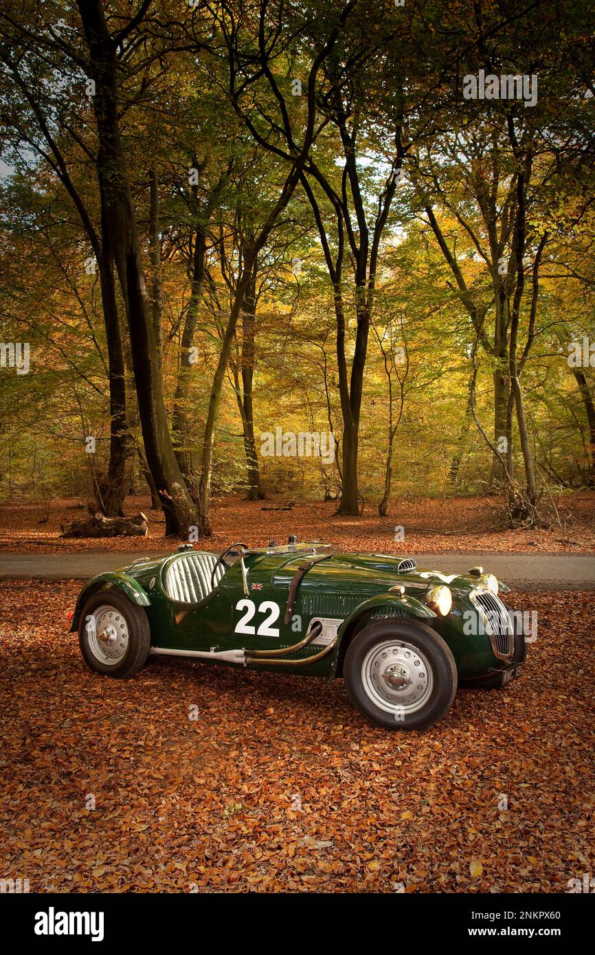 Frazer-Nash Le Mans Replica. 1951. Stirling Moss Auto Stockfoto