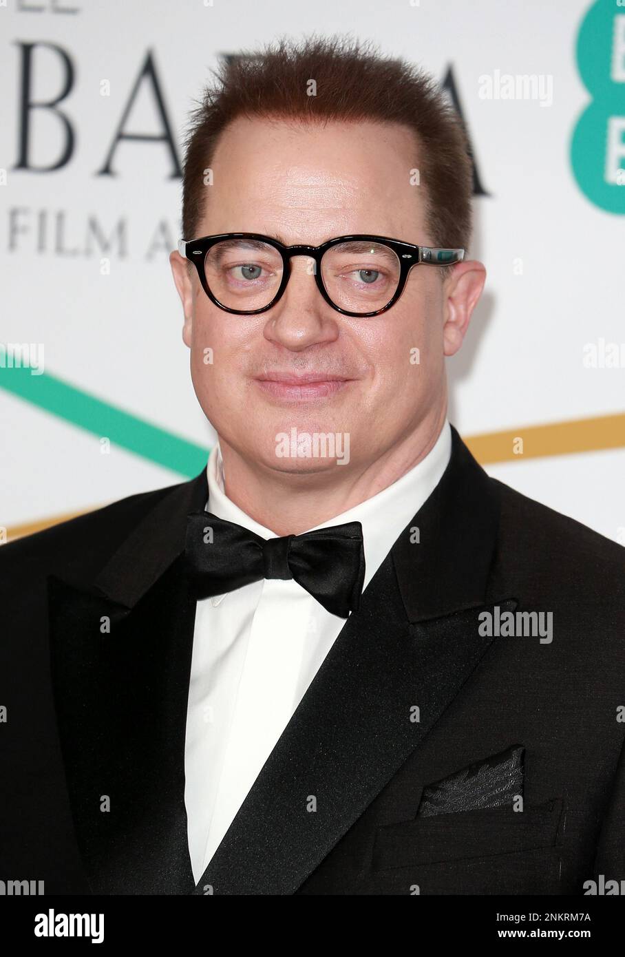Brendan Fraser nimmt an den EE BAFTA Film Awards 2023 in der Royal