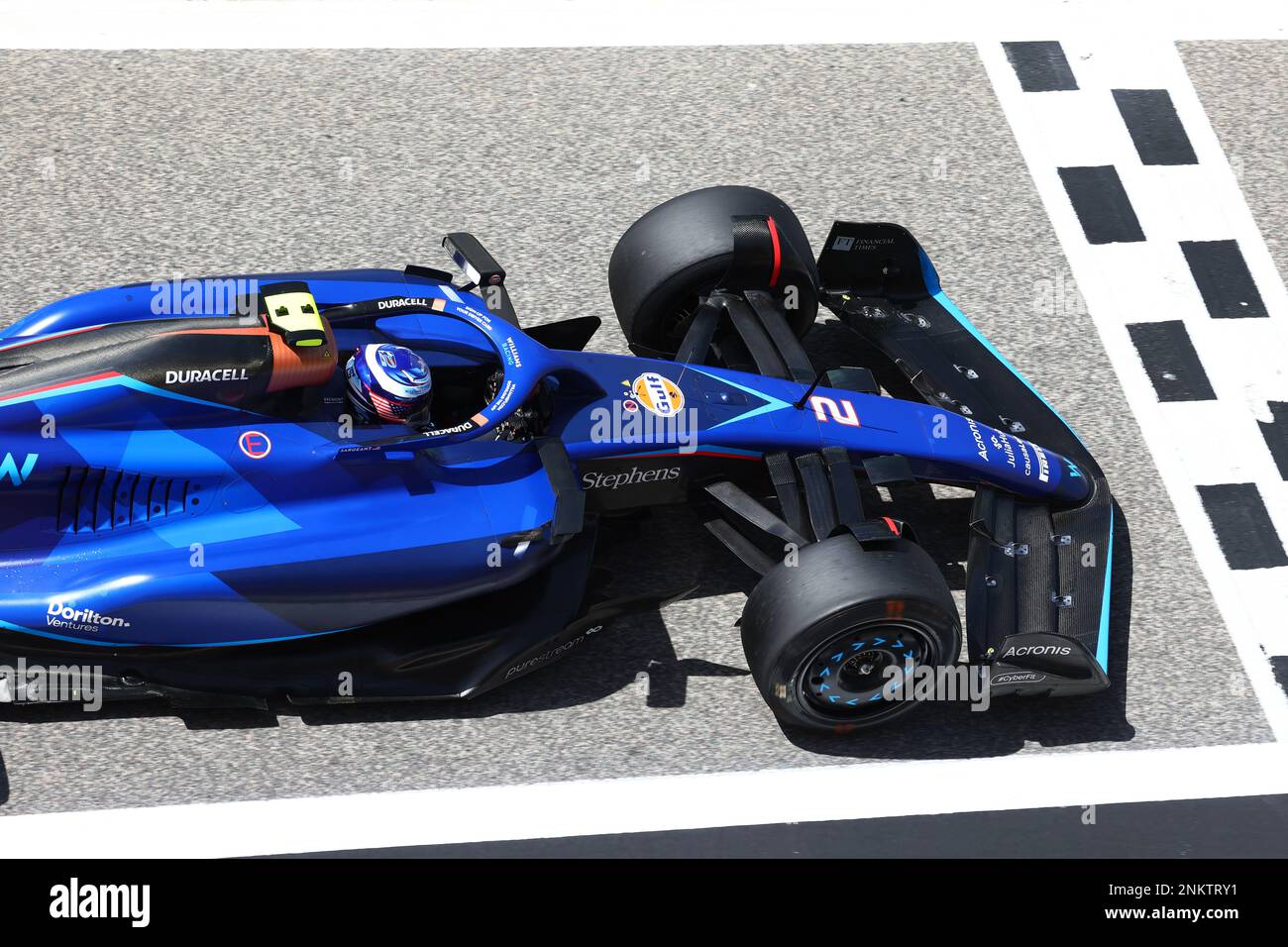 Logan SarSergeant (USA) Williams Racing FW45. Formula One Testing, Day Two, Freitag, 24. Februar 2023. Sakhir, Bahrain. Stockfoto