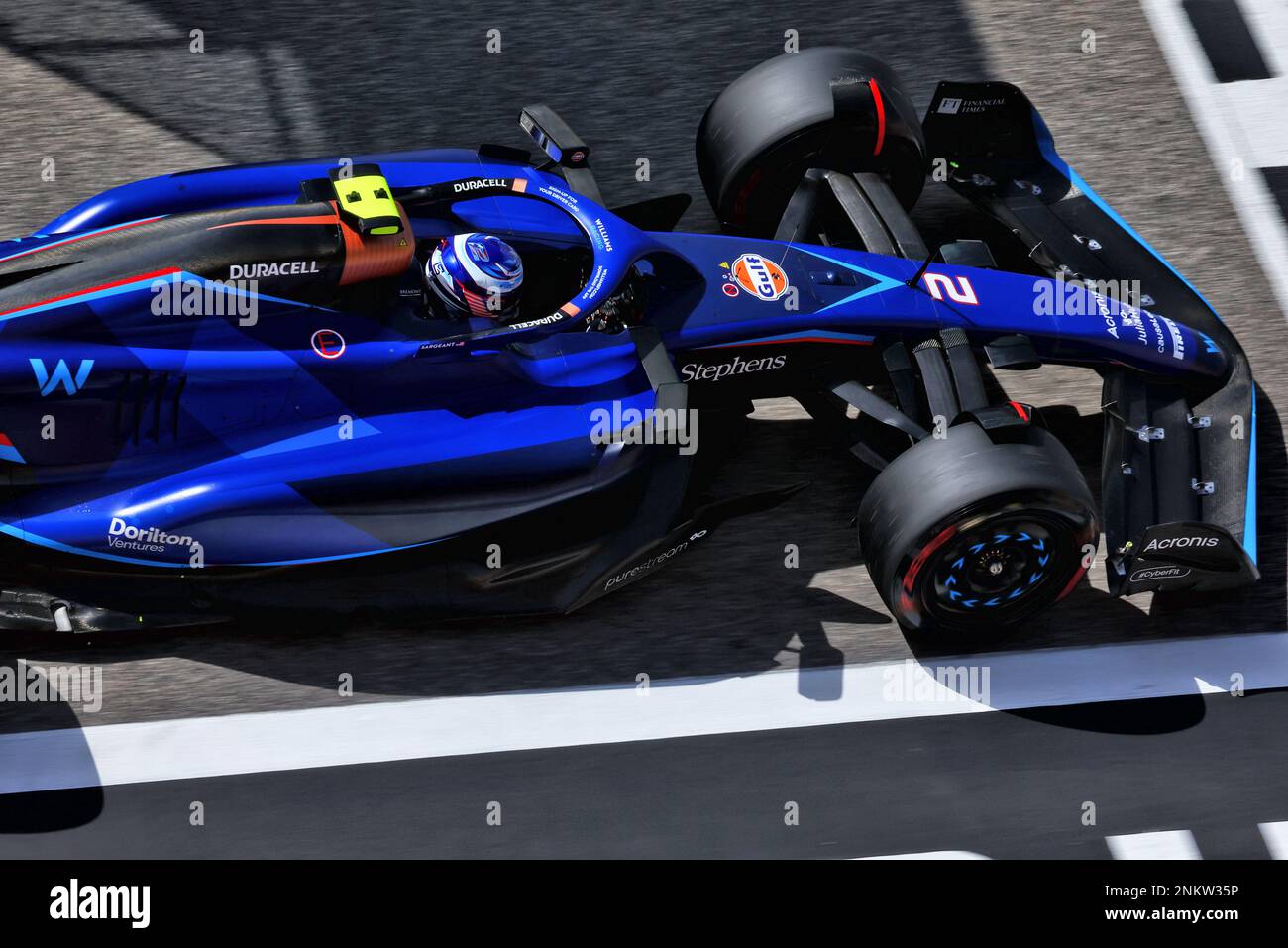 Logan SarSergeant (USA) Williams Racing FW45. Formula One Testing, Day Two, Freitag, 24. Februar 2023. Sakhir, Bahrain. Stockfoto