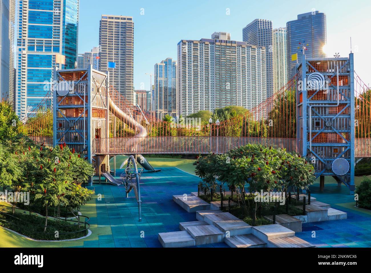 Chicago Maggie Daley Park Stockfoto