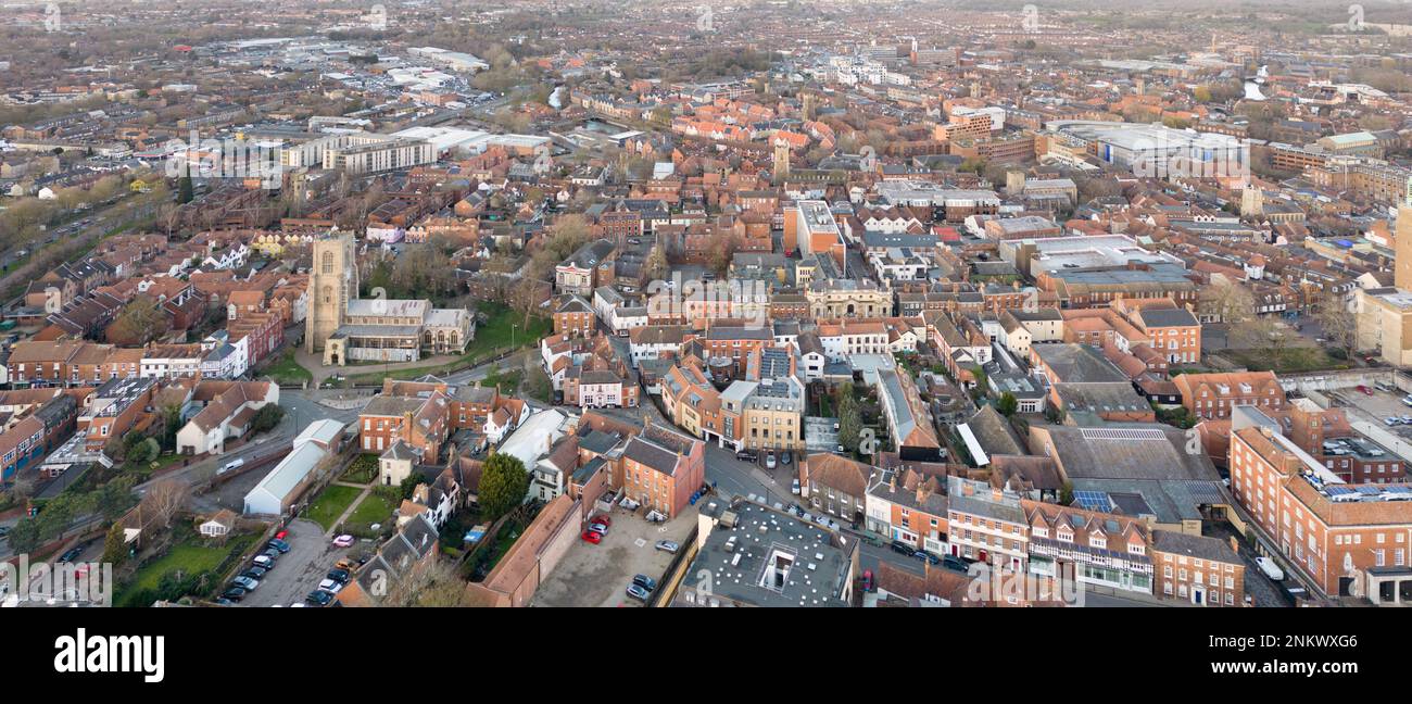 Norwich ist eine Stadt im englischen Norfolk County Stockfoto