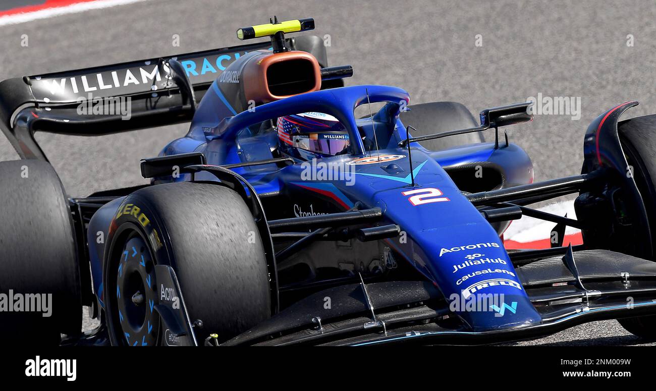 Sakhir, Bahrain. 24. Februar 2023. Motorsport: Formel 1, Probefahrten. Logan Sergeant vom Team Williams in den USA ist auf dem richtigen Weg. Kredit: Hasan Bratic/dpa/Alamy Live News Stockfoto