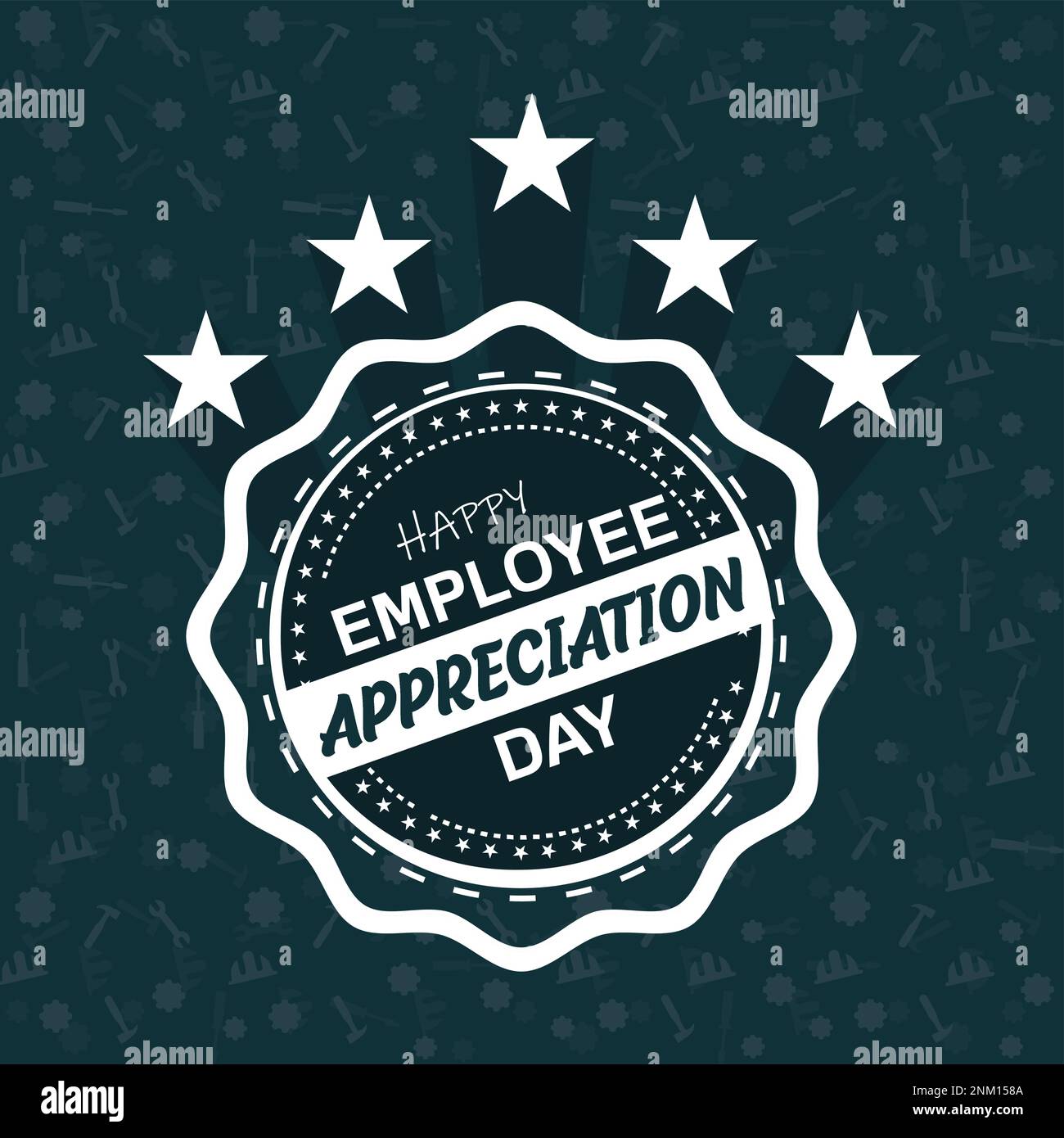 Happy Employee Dankbarkeit Day, Mitarbeiter des Monats Stock Vektor