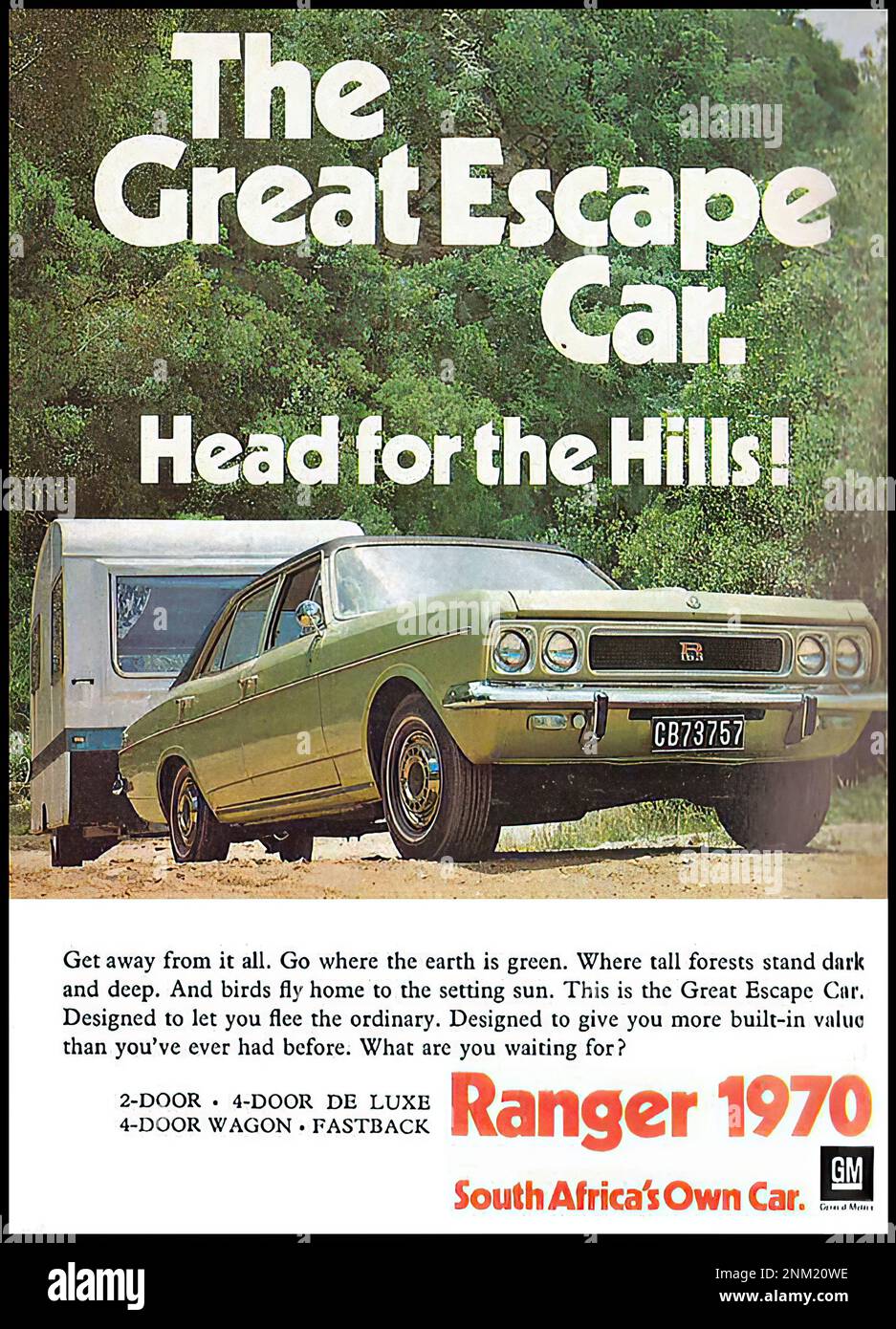 GM Ranger (1970) - Oldtimer-Werbung Stockfoto