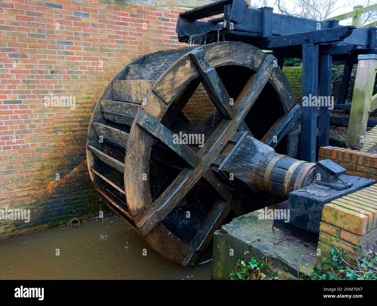 Alte restaurierte Wassermühle in Wilsum, Deutschland Stockfoto